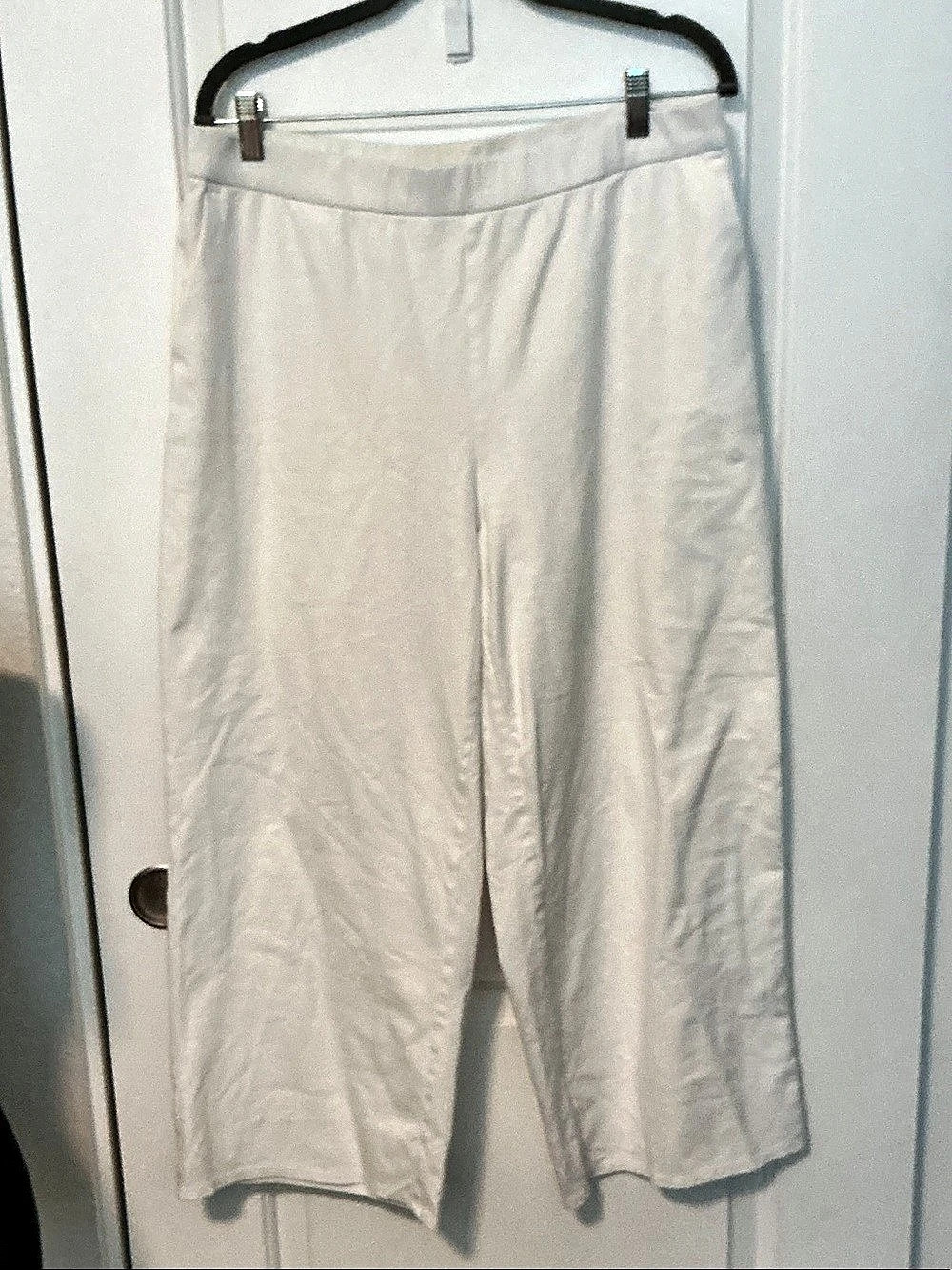 Eileen Fisher Wide Leg Pants in White Size 10
